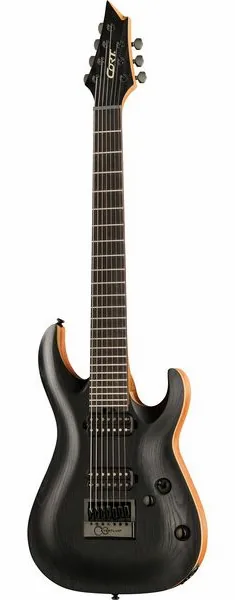 Cort KX707 Evertune Open Pore Black framifrån