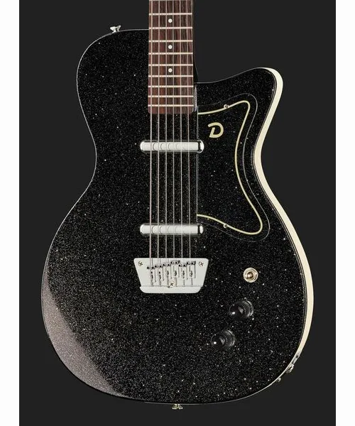 Danelectro 56 Baritone Black Metal Flake, detalj 4