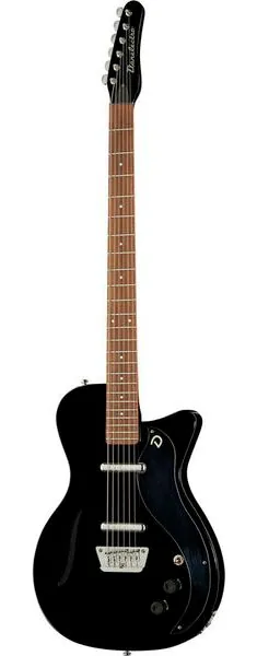 Danelectro 56 Vintage Baritone Black framifrån