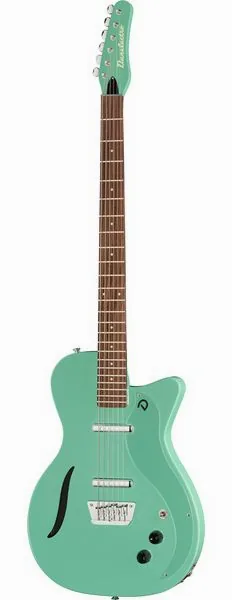 Danelectro 56 Vintage Baritone Dark Aqua framifrån