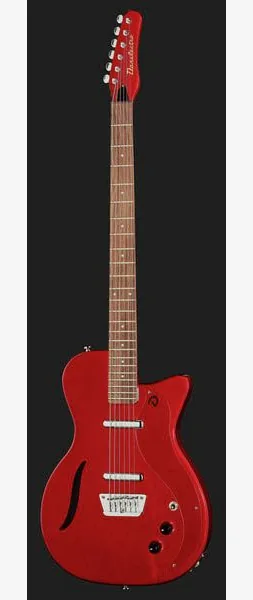 Danelectro 56 Vintage Baritone Red Metal, detalj 2