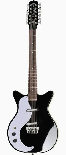 Danelectro 59 Dano 12 Lefthand BK framifrån