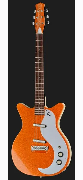 Danelectro 59M NOS+ Orange Metalflake, detalj 2