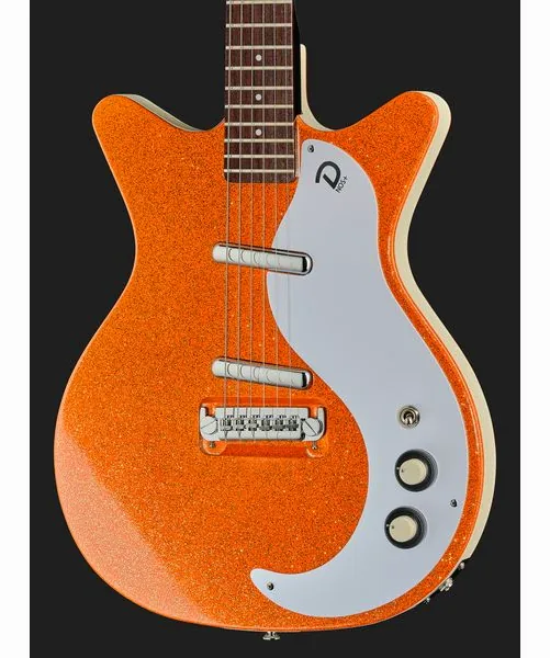Danelectro 59M NOS+ Orange Metalflake, detalj 4