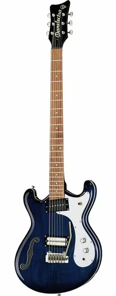 Danelectro 66BT Blue Burst framifrån