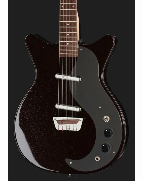 Danelectro Classic 59 Maroon Silver Glitt, detalj 4