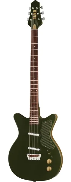 Danelectro Dan O. Cool Baritone Green framifrån