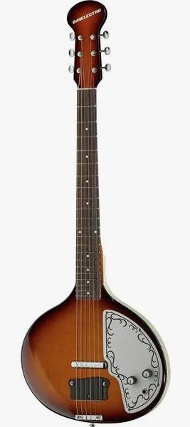Danelectro DBS68 Reissue Baby Sitar VS framifrån