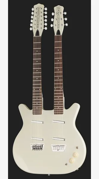 Danelectro Doubleneck 612 White, detalj 2
