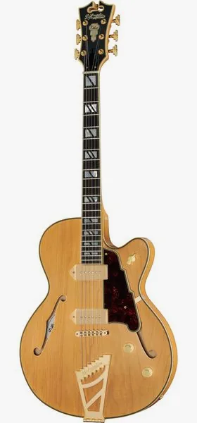 DAngelico Deluxe 59 Satin Honey framifrån