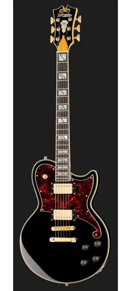 DAngelico Deluxe Atlantic Solid Black, detalj 2