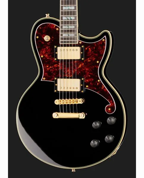 DAngelico Deluxe Atlantic Solid Black, detalj 4