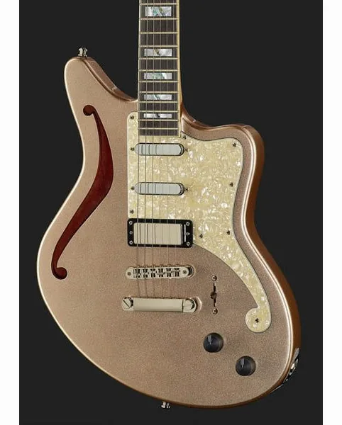 DAngelico Deluxe Bedford SH Desert Gold, detalj 4