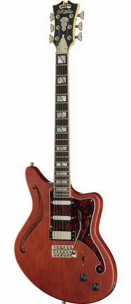 DAngelico Deluxe Bedford SH Matte Walnut framifrån