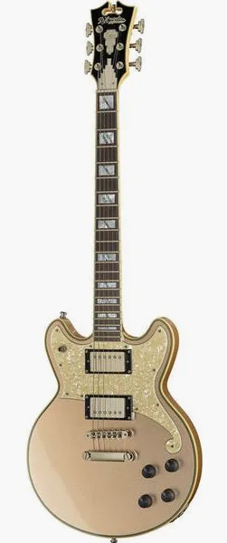 DAngelico Deluxe Brighton Desert Gold framifrån
