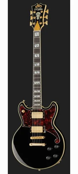 DAngelico Deluxe Brighton Solid Black, detalj 2