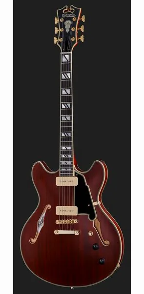 DAngelico Deluxe DC Satin Trans Wine, detalj 2