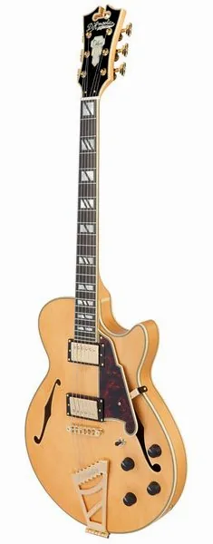 DAngelico Deluxe SS Satin Honey, detalj 3
