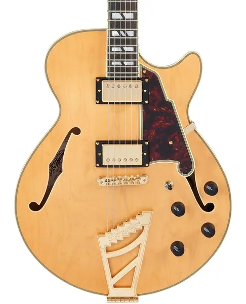 DAngelico Deluxe SS Satin Honey, detalj 4