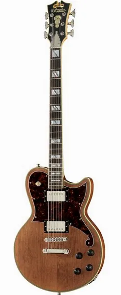 DAngelico DLX Atlantic Baritone Walnut framifrån