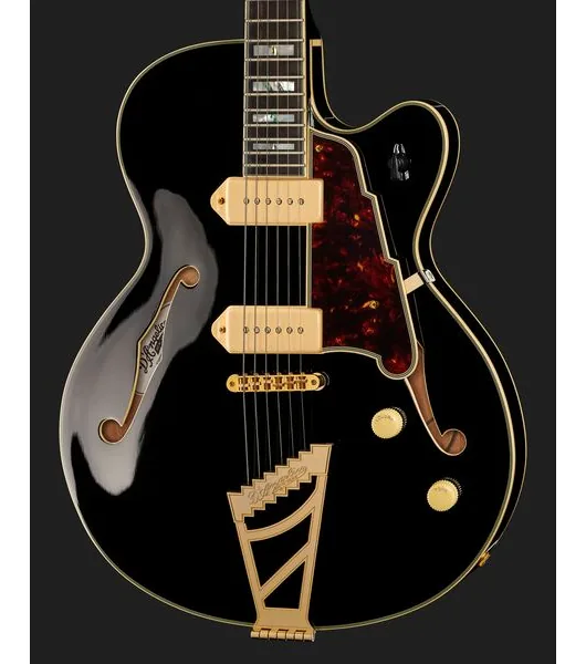 DAngelico Excel 59 Solid Black, detalj 4