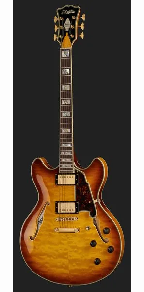 DAngelico Excel DC XT Iced Tea Quilt, detalj 2