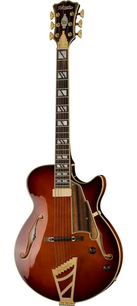 DAngelico Excel SS Soho Amaretto Burst framifrån