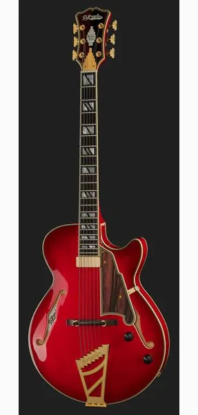 DAngelico Excel SS Soho Dark Cherry Burs, detalj 2