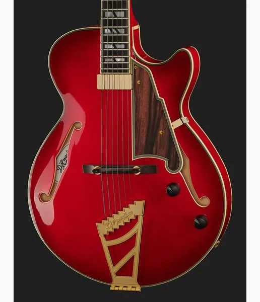 DAngelico Excel SS Soho Dark Cherry Burs, detalj 4