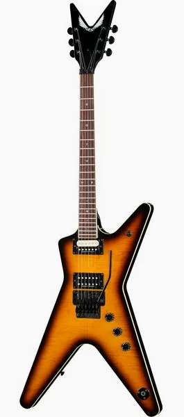 Dean Guitars ML 79 Fld Flame Top Duncan TBZ framifrån