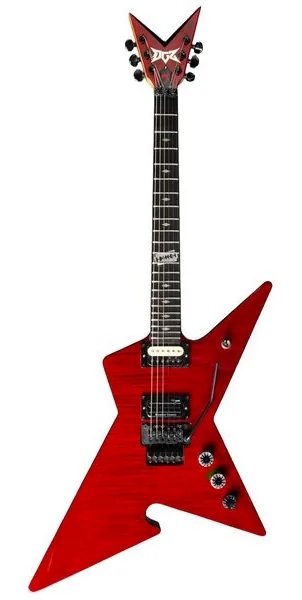 DGZ Dime Guitarz  Culprit Standard Cherry Bomb framifrån