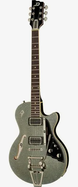 Duesenberg Starplayer TV Silver Sparkle framifrån