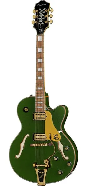 Epiphone Emperor Swingster Forest Green framifrån