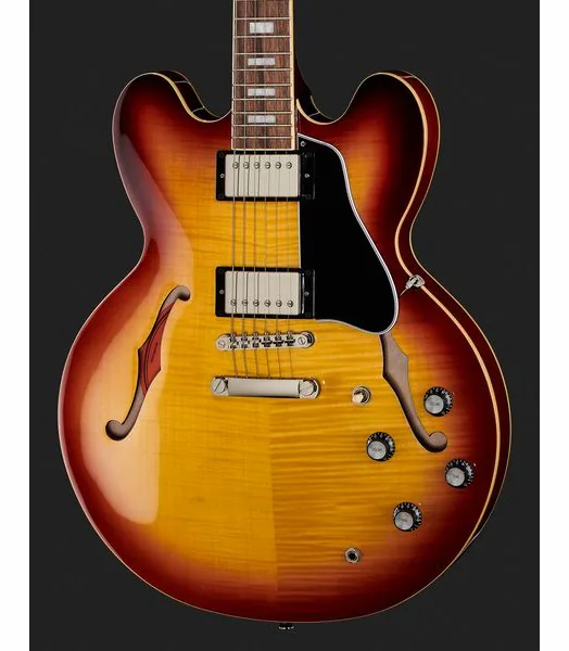 Epiphone ES-335 Figured Tea Burst, detalj 4