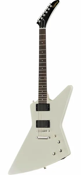 Epiphone Explorer 80s EMG Classic White framifrån
