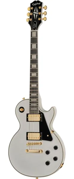 Epiphone Les Paul Custom Alpine WH framifrån
