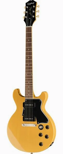 Epiphone Les Paul Special DC TV Yellow framifrån