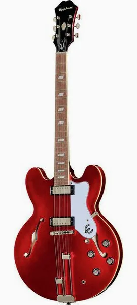Epiphone Riviera Sparkling Burgundy framifrån