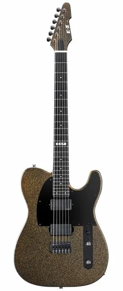 ESP E-II T-6 HS Gold Sparkle Satin framifrån