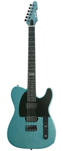 ESP E-II T-6 HS Ice Blue Sparkle framifrån