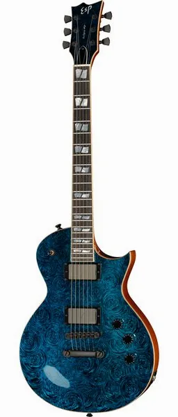 ESP Eclipse BH Teal Marble FL framifrån