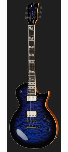 ESP Eclipse QM Dark Blue Sunburst, detalj 2