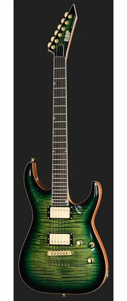 ESP HORIZON II FM Dark Lime Burst, detalj 2