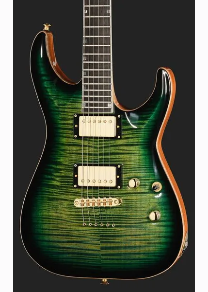 ESP HORIZON II FM Dark Lime Burst, detalj 4