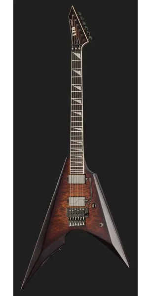 ESP LTD Arrow QM Dark Brown Burst, detalj 2