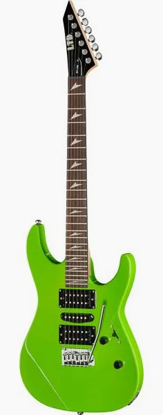 ESP LTD MT-130 Neon Green framifrån