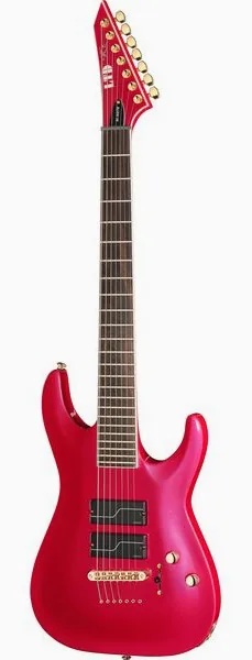 ESP LTD SC-607B Magenta Metallic framifrån