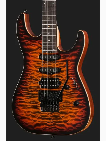 ESP M-III FR QM FSH BH Tiger Eye, detalj 4