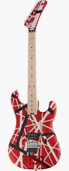 Evh Striped 5150 Red framifrån