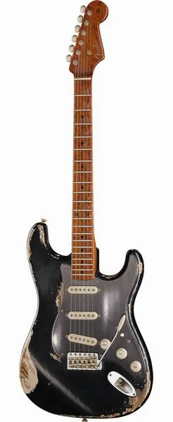 Fender 50s Strat BKoVBL Relic MBAH framifrån